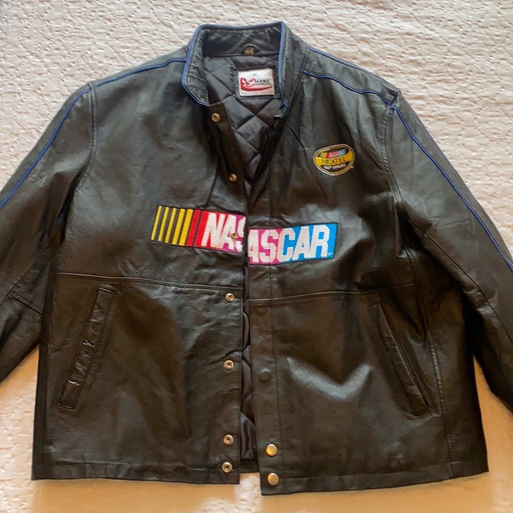 Men’s Vintage leather NASCAR jacket